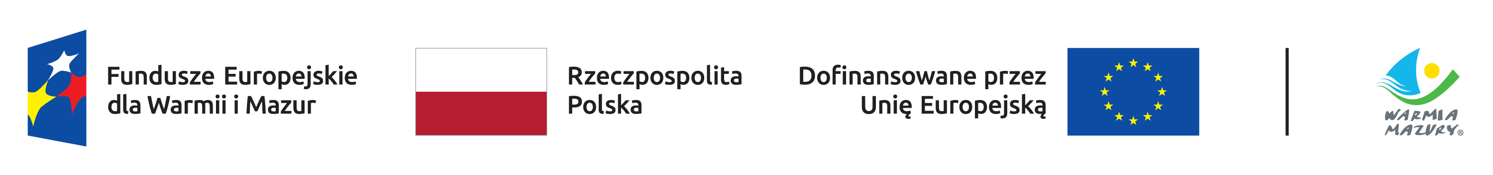 Fundusze Europejskie dla Warmii i Mazur, Rzeczpospolita Polska, Dofinansowane przez Unię Europejską, Województwo Warmińsko-Mazurskie